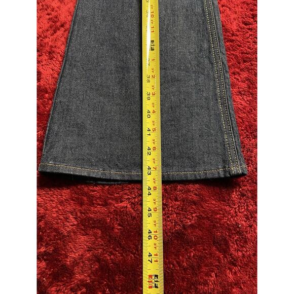 Madewell Overall Medium Flea Market Flare Denim in Dark Washed indigo Baggy Y2K - Picture 11 of 13